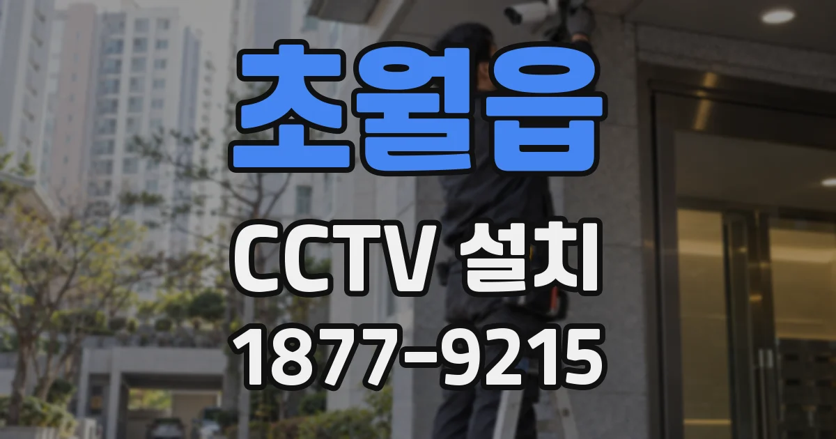 초월읍 CCTV 설치