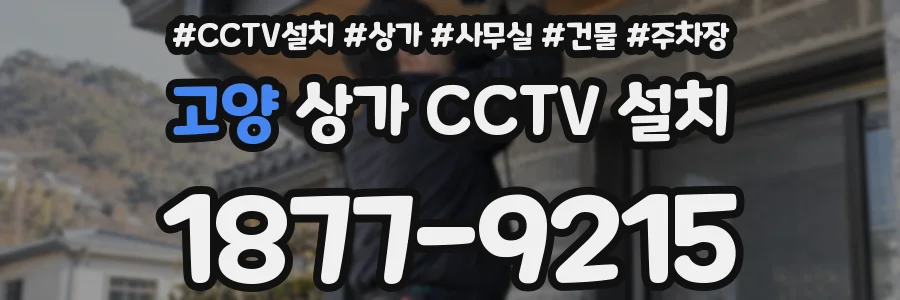 고양 상가 CCTV 설치