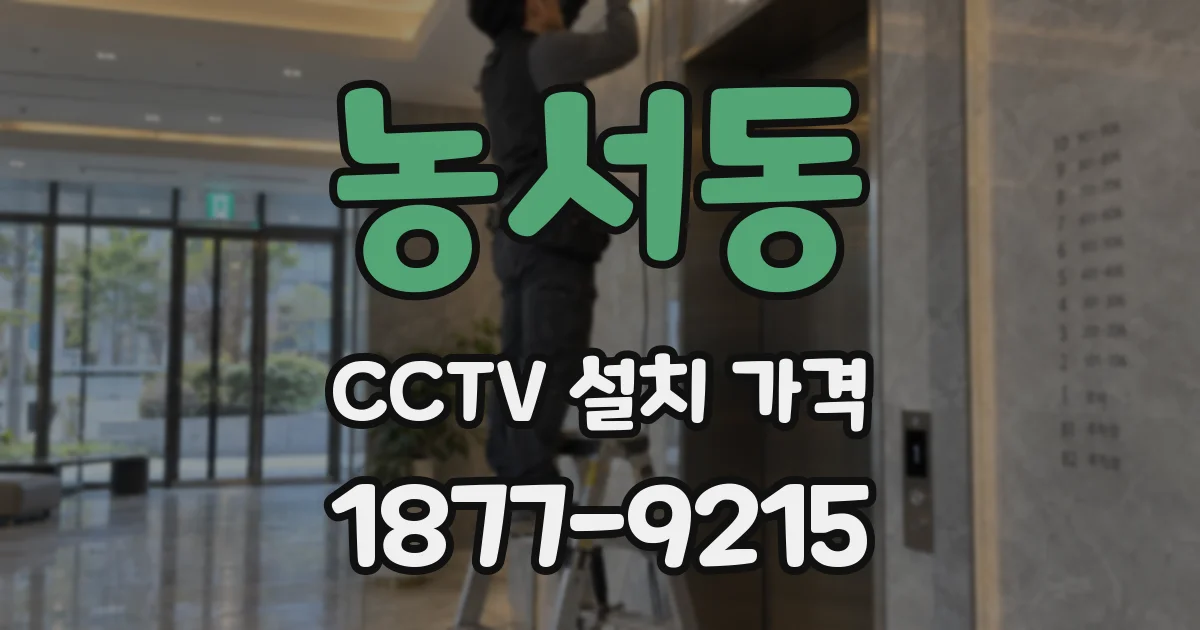 농서동 CCTV 설치 가격