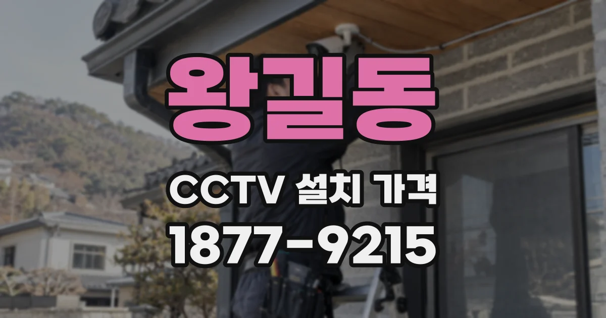 왕길동 CCTV 설치 가격