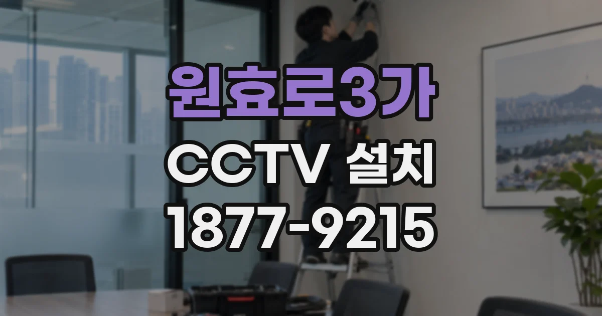 원효로3가 CCTV 설치