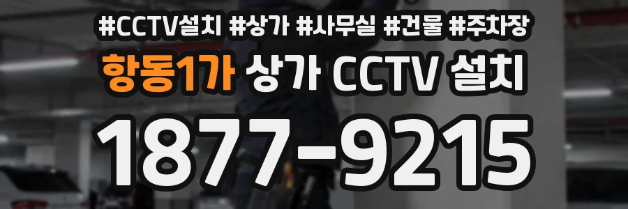 항동1가 상가 CCTV 설치