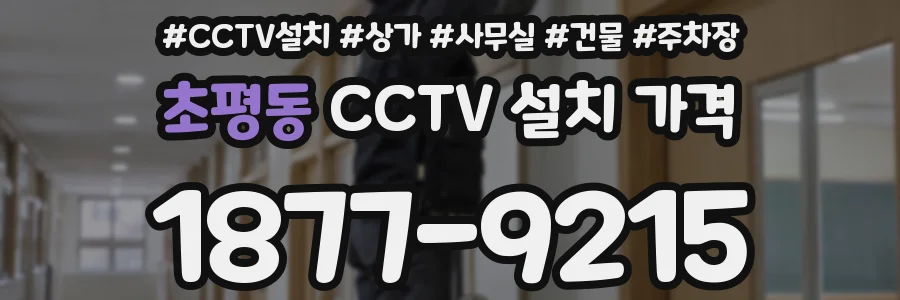 초평동 CCTV 설치 가격