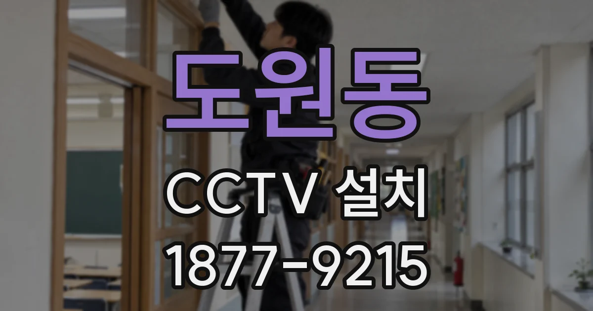 도원동 CCTV 설치