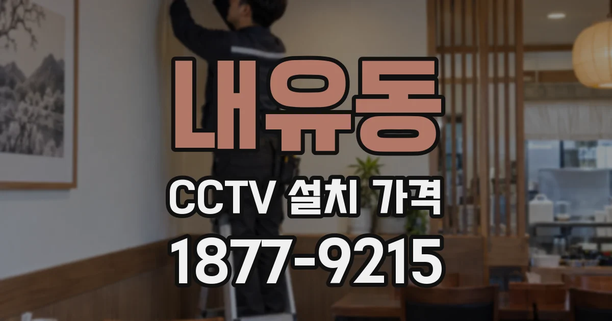 내유동 CCTV 설치 가격