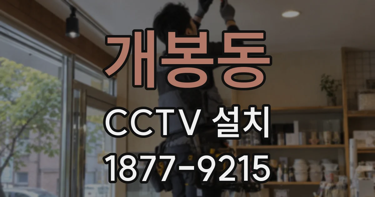 개봉동 CCTV 설치