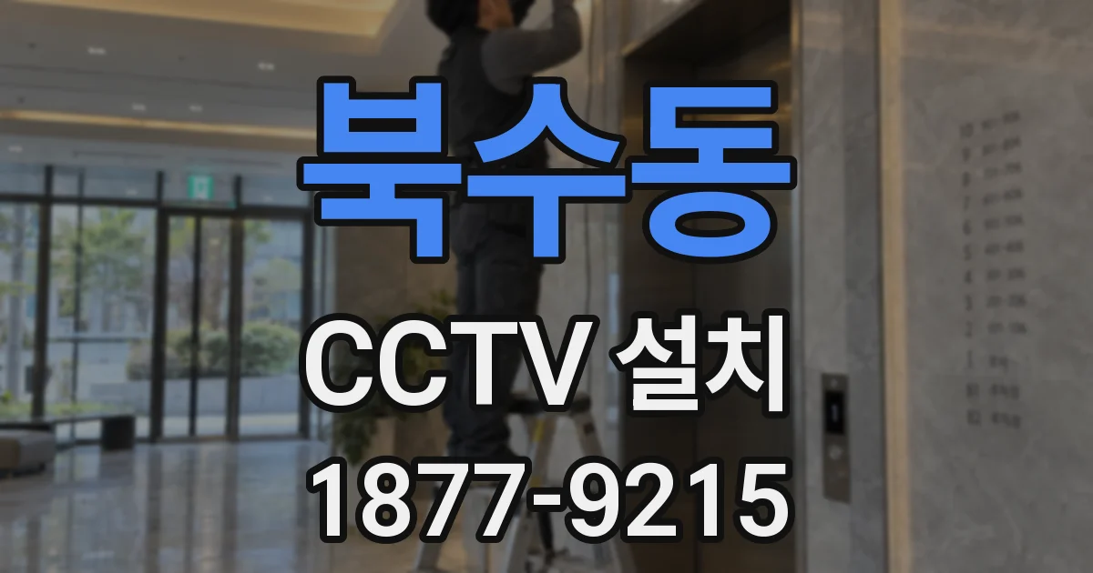 북수동 CCTV 설치