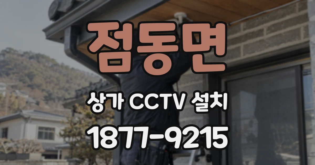 점동면 상가 CCTV 설치