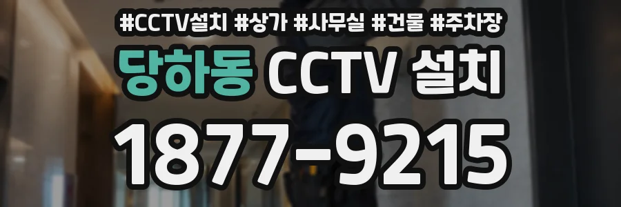 당하동 CCTV 설치