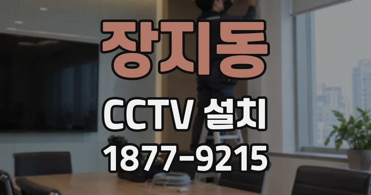 장지동 CCTV 설치