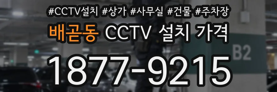 배곧동 CCTV 설치 가격