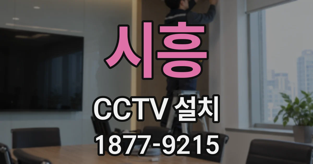 시흥 CCTV 설치