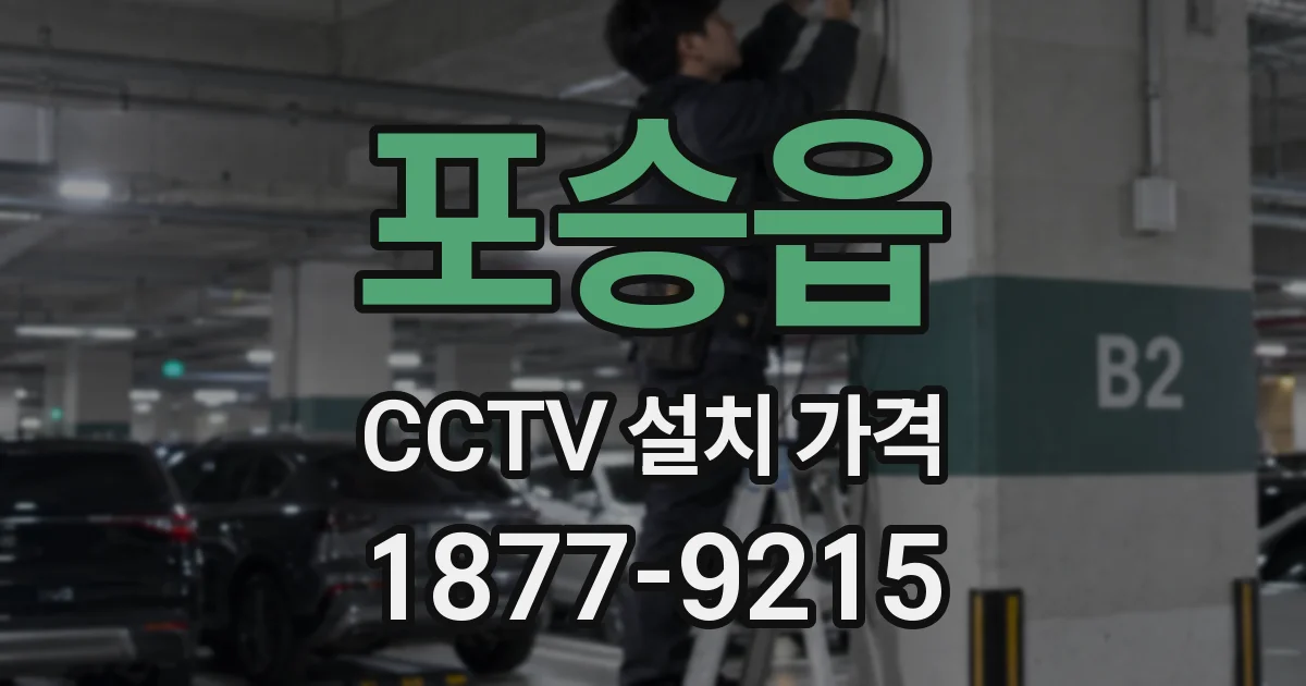 포승읍 CCTV 설치 가격