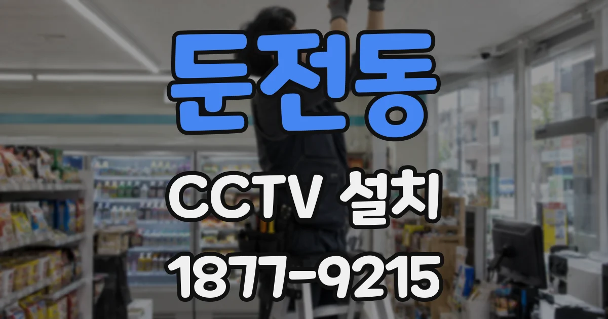 둔전동 CCTV 설치
