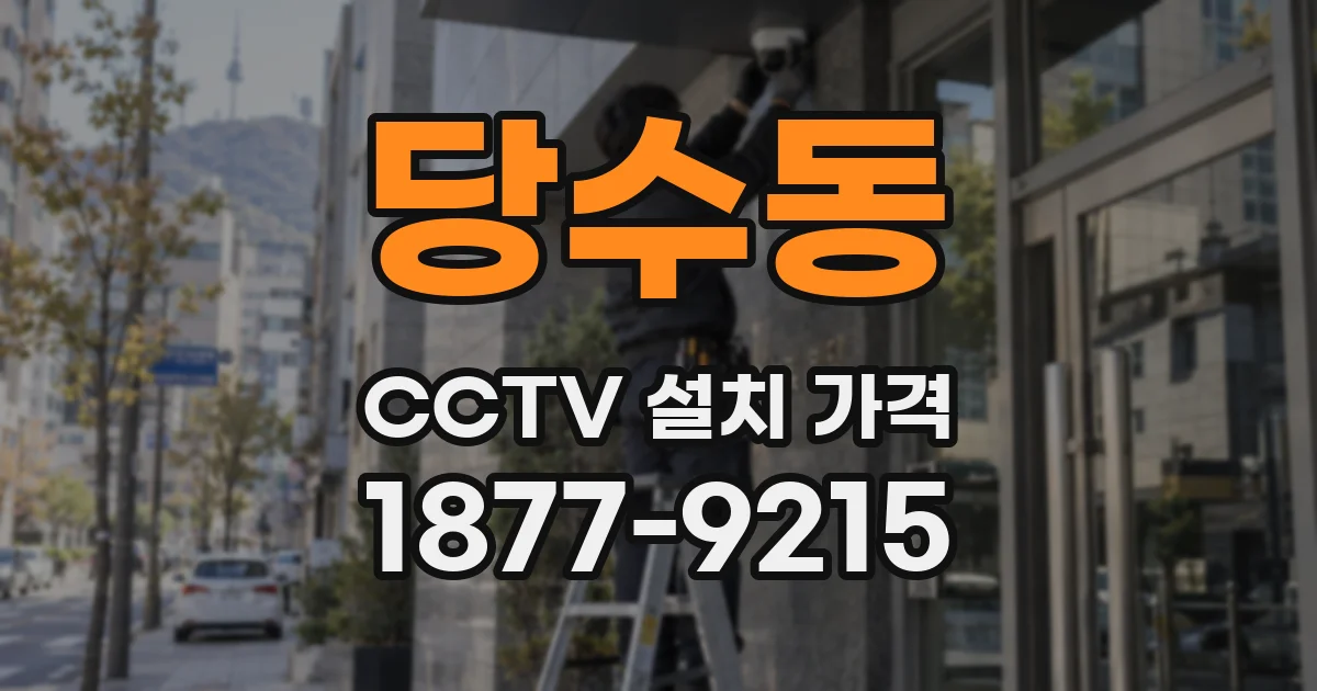 당수동 CCTV 설치 가격