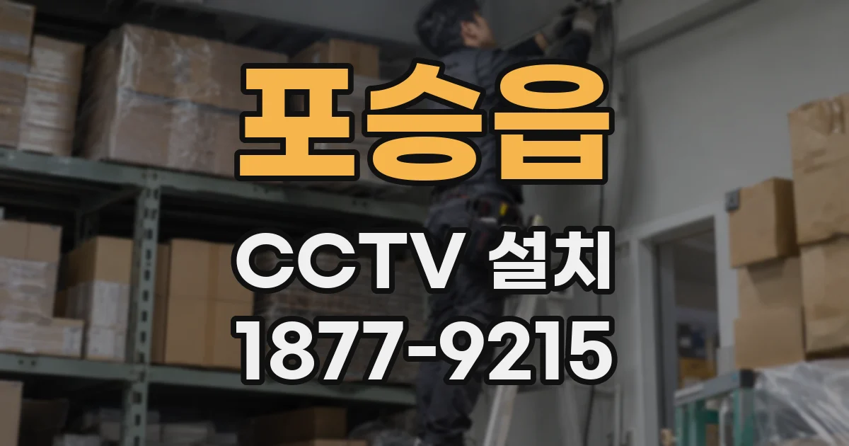 포승읍 CCTV 설치