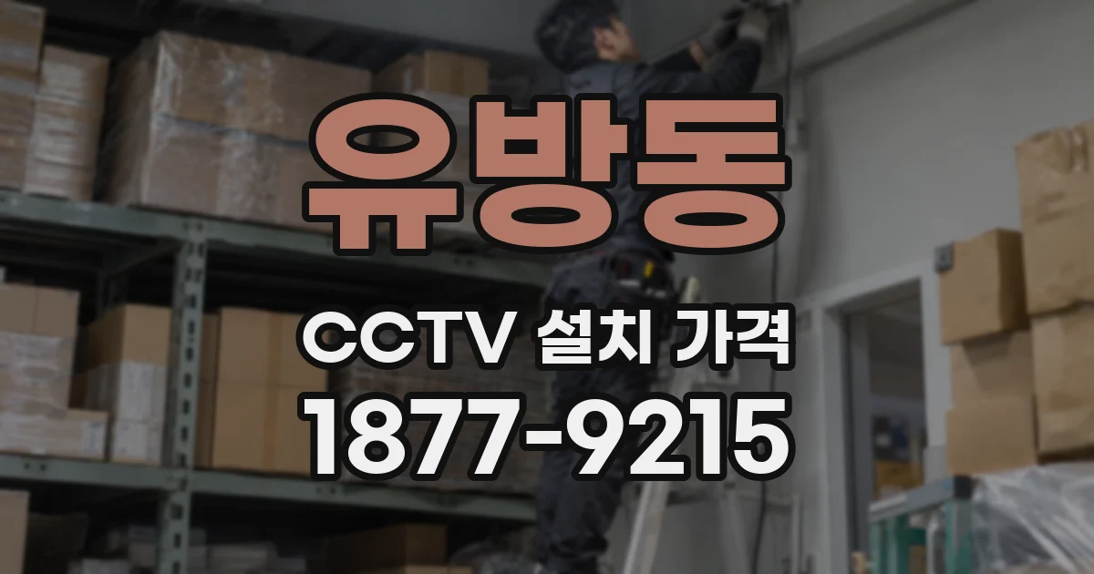 유방동 CCTV 설치 가격