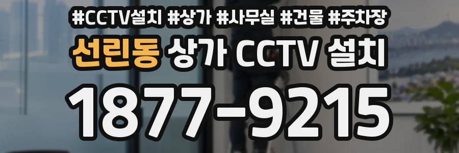 선린동 상가 CCTV 설치