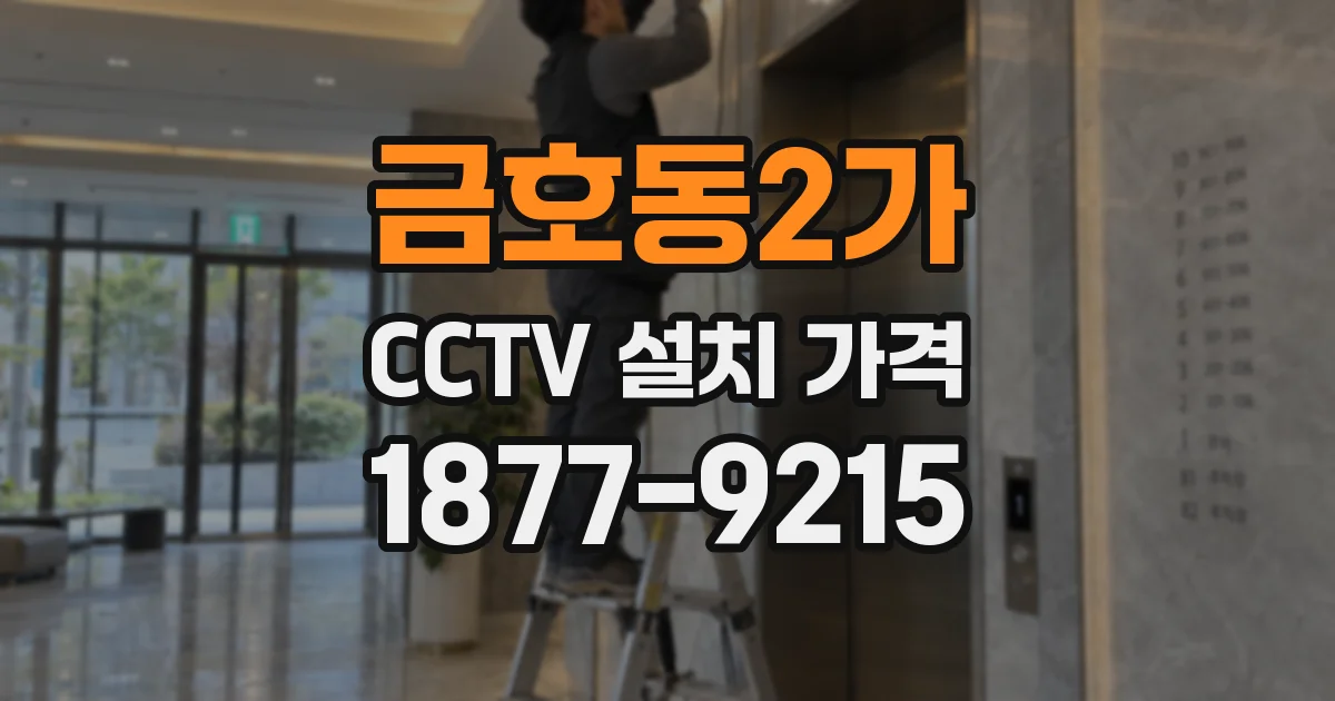 금호동2가 CCTV 설치 가격