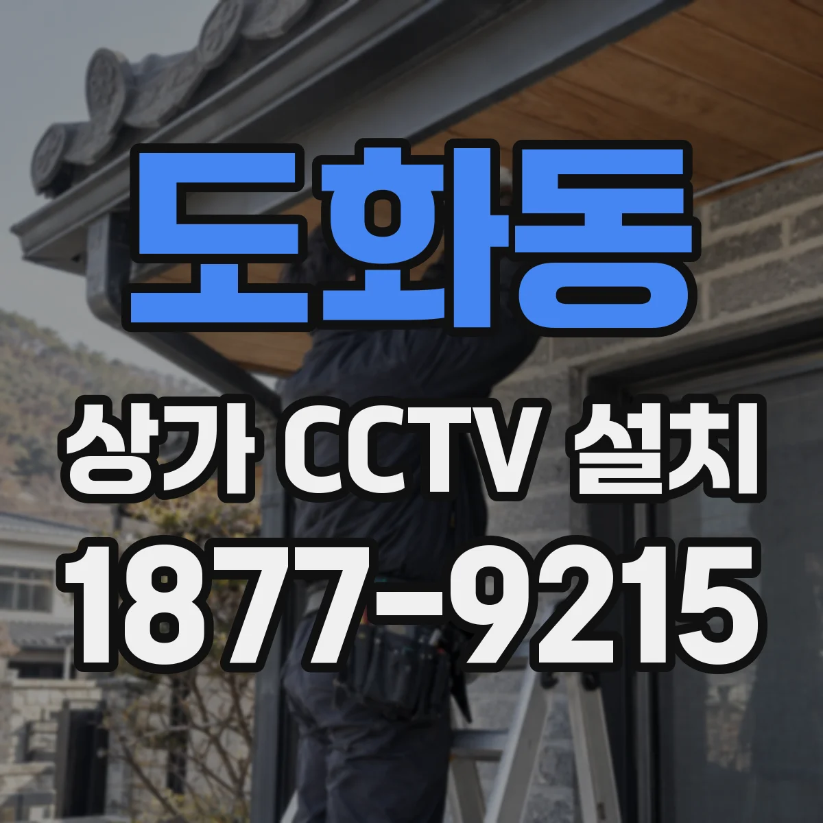 도화동 상가 CCTV 설치