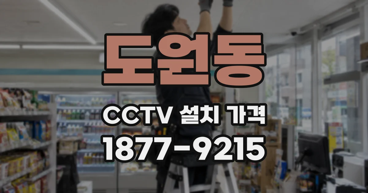 도원동 CCTV 설치 가격