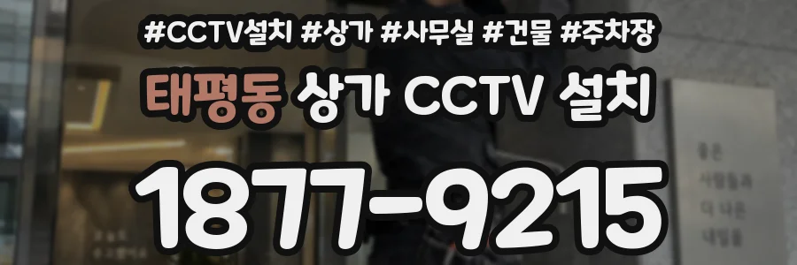 태평동 상가 CCTV 설치