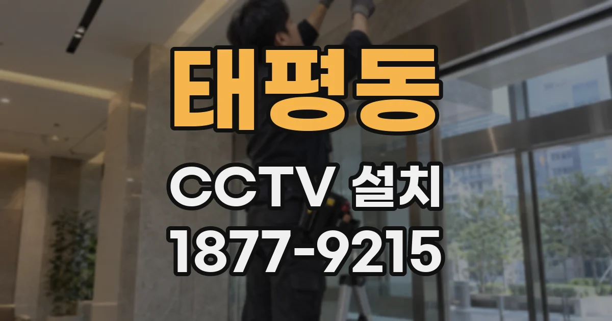태평동 CCTV 설치