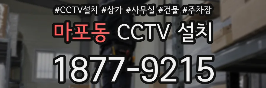 마포동 CCTV 설치