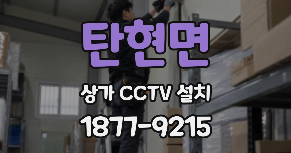 탄현면 상가 CCTV 설치