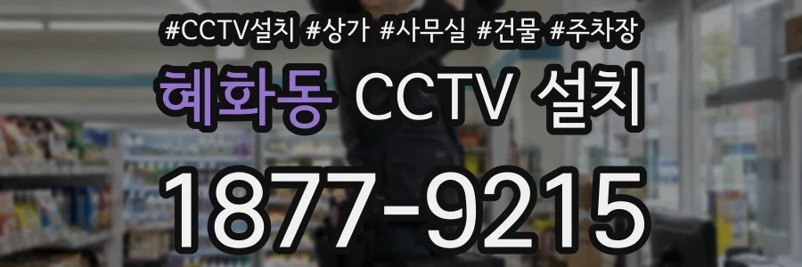 혜화동 CCTV 설치