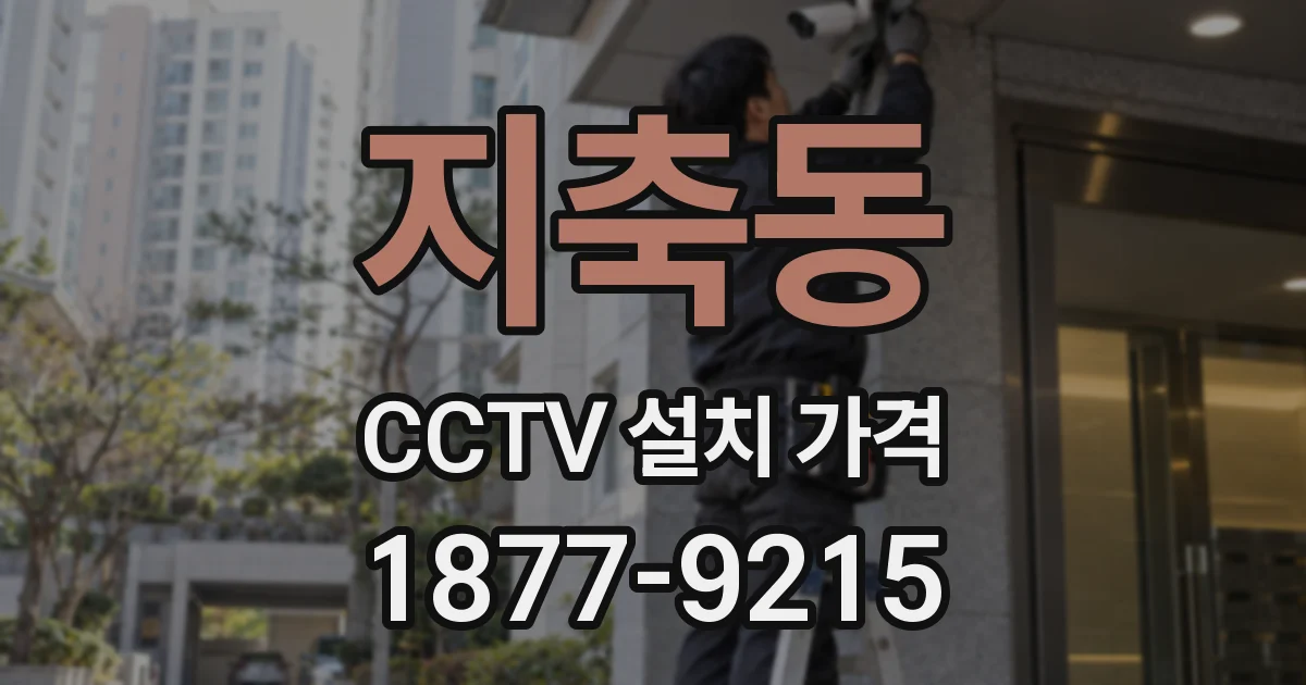 지축동 CCTV 설치 가격