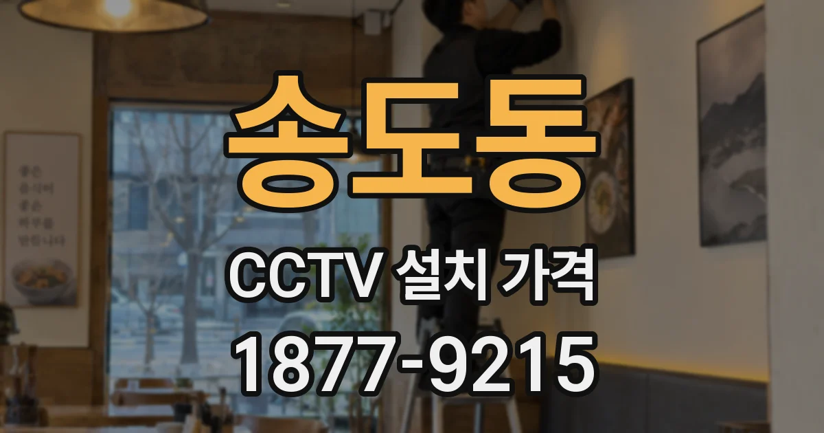 송도동 CCTV 설치 가격