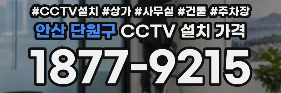 안산 단원구 CCTV 설치 가격