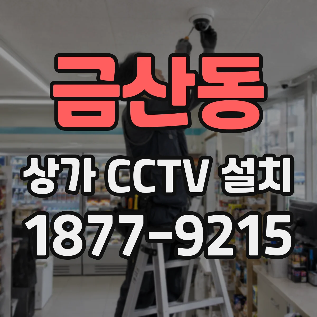 금산동 상가 CCTV 설치