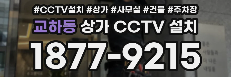 교하동 상가 CCTV 설치