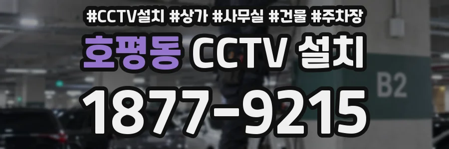 호평동 CCTV 설치