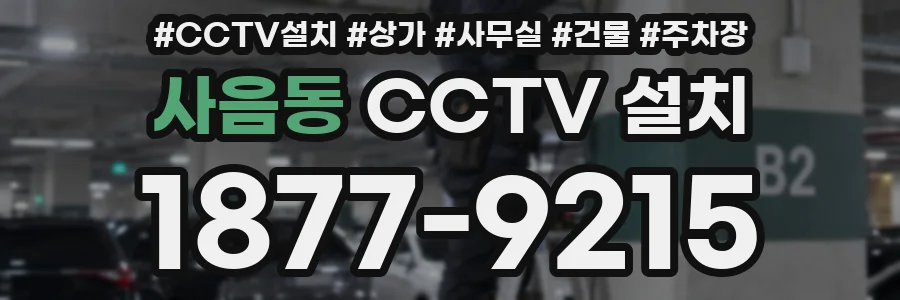 사음동 CCTV 설치