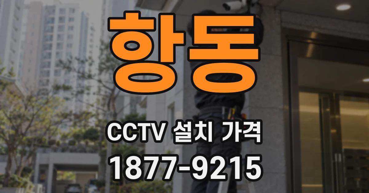 항동 CCTV 설치 가격