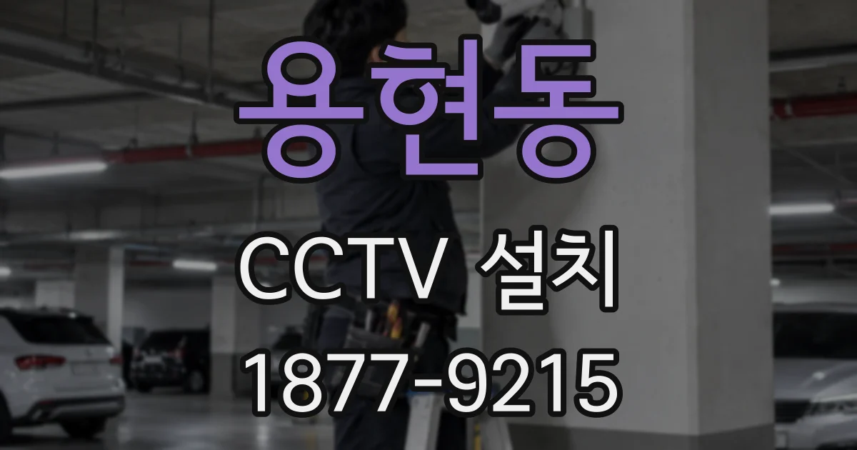 용현동 CCTV 설치