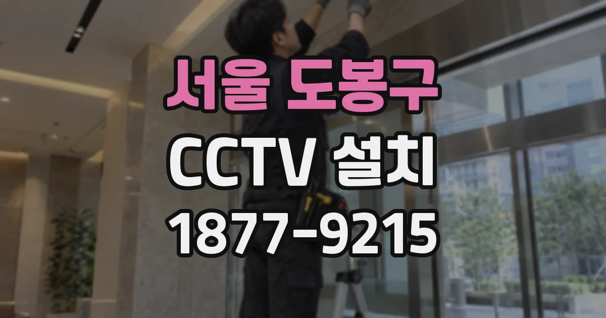 서울 도봉구 CCTV 설치