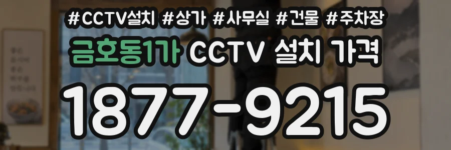 금호동1가 CCTV 설치 가격