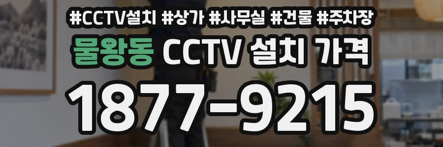 물왕동 CCTV 설치 가격
