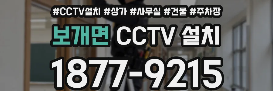보개면 CCTV 설치