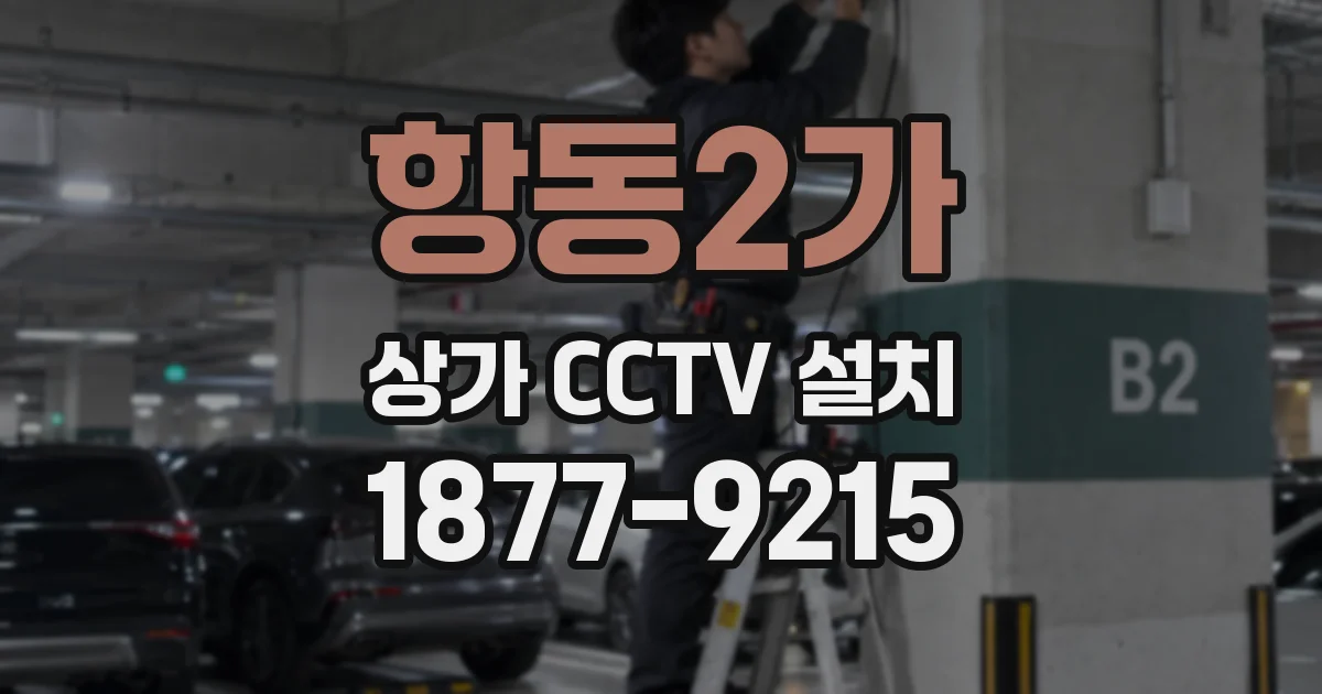 항동2가 상가 CCTV 설치