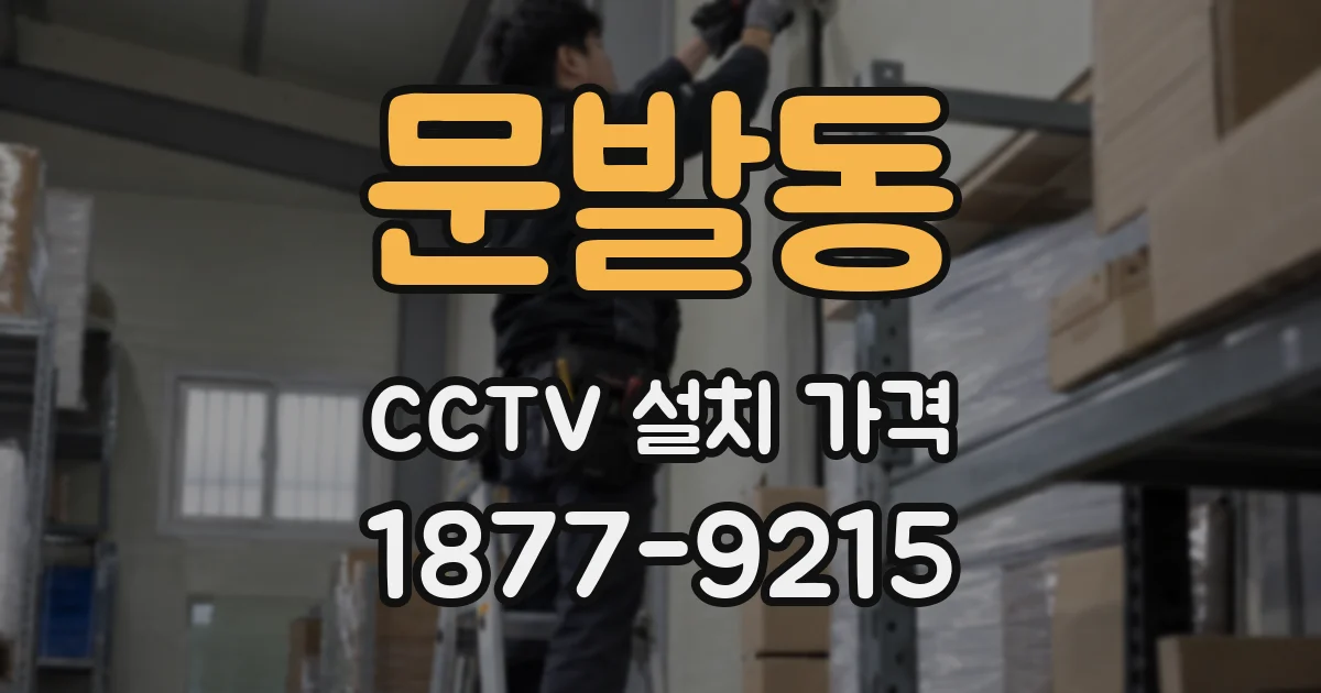 문발동 CCTV 설치 가격