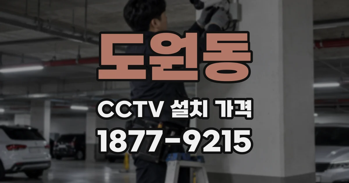 도원동 CCTV 설치 가격