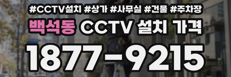 백석동 CCTV 설치 가격
