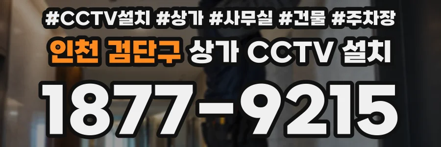 인천 검단구 상가 CCTV 설치