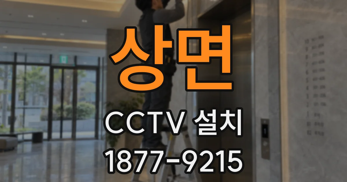 상면 CCTV 설치