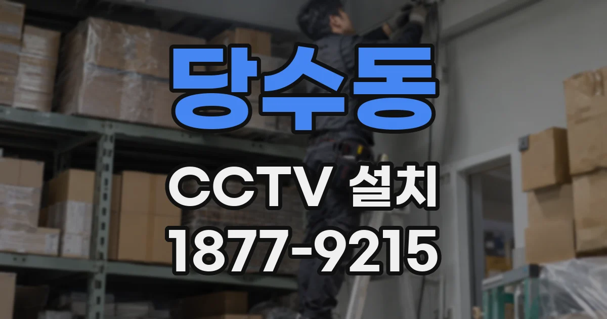 당수동 CCTV 설치